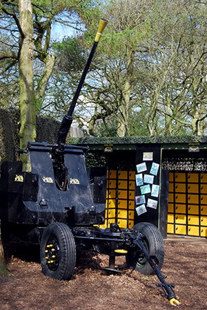 Manchester's WWII Bofors anti-aircraft gun