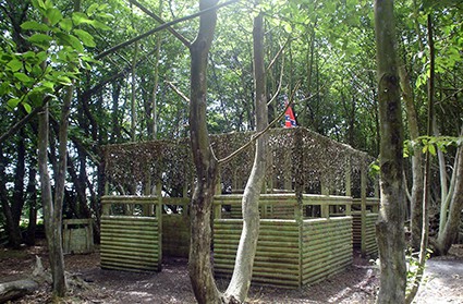 Afghan Fort surrounded by trees