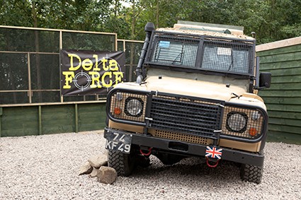 Truck in Midlands base camp