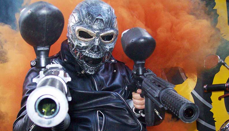 Terminator with Paintball Guns