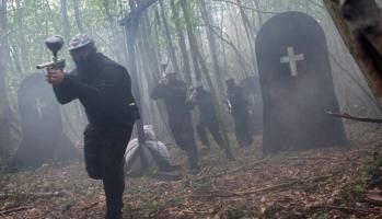 haunted graveyard-paintball-action