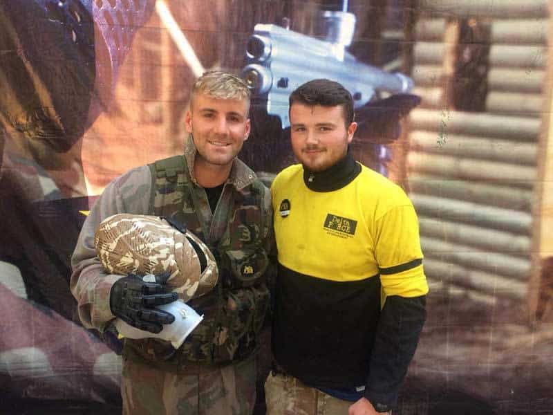 Luke shaw paintballing manchester